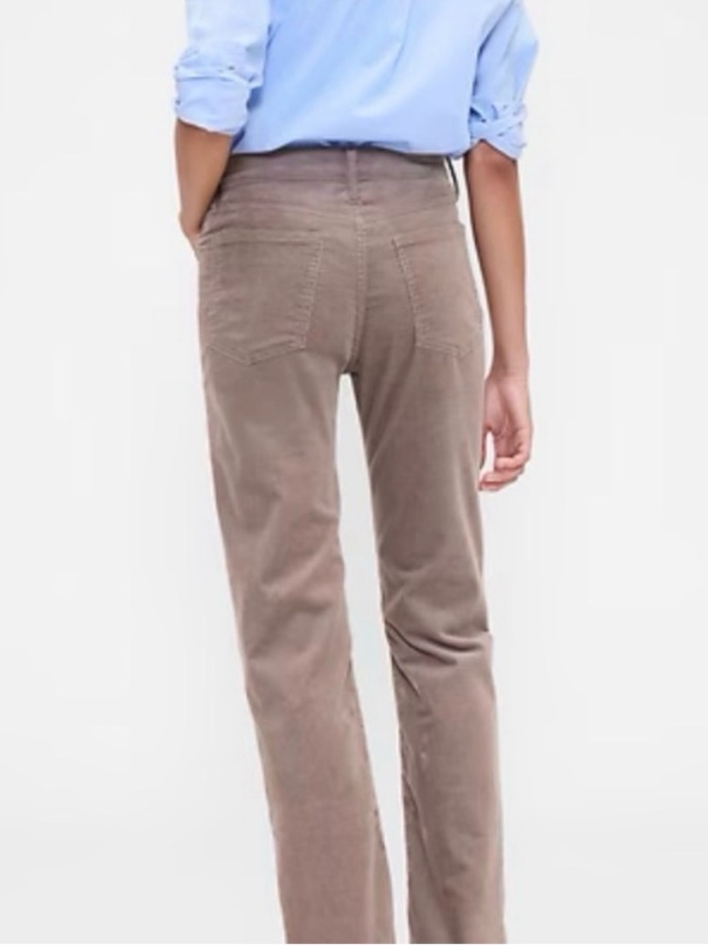 Gap Factory High Rise Corduroy Pants Womens 8 Tan Straight Leg 90s Style